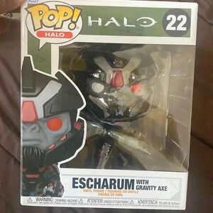 Funko Pop #22 Halo Escharum With Gravity Axe New In Box